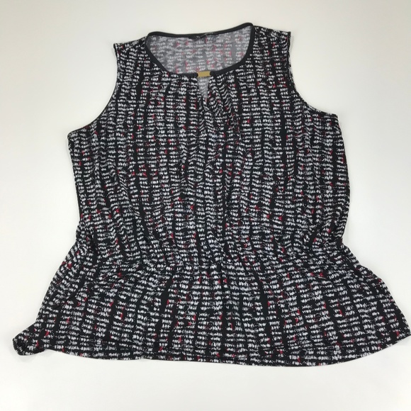 Ellen Tracy Tops - Ellen Tracy womens multi-colored sleeveless top 2X